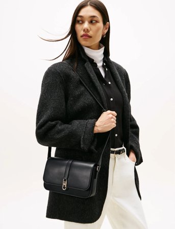 Tommy Hilfiger Th Libre Flap Crossover - Black - ONE SIZE