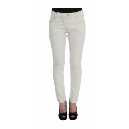 Ermanno Scervino Slim Fit Jeans Hvid, Dame