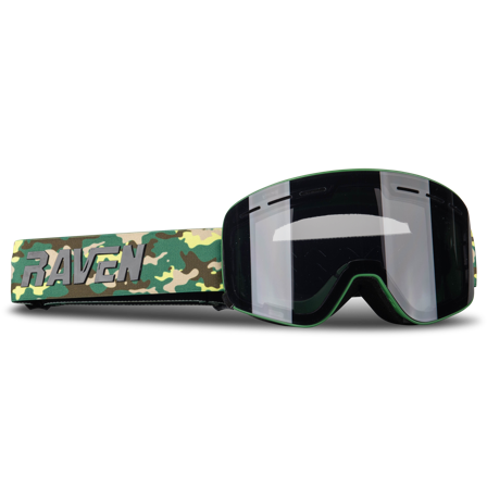 Masque Motoneige Raven Edge VentMax Magnetic Camouflage Vert camouflage