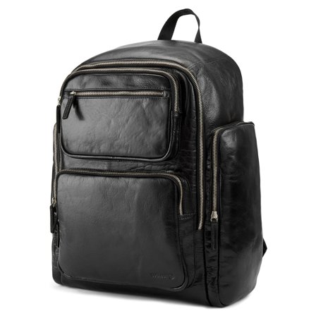 California Black Leather Backpack for Men - Leather bags
