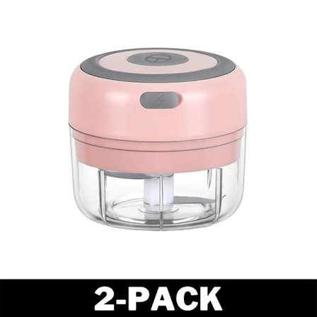 Elektrisk Mini Dicer Perfekt i Köket - 100 ml Rosa