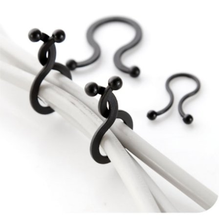 Kabelklämmor Organizer Cord Management System för hemmakontor 30-pack