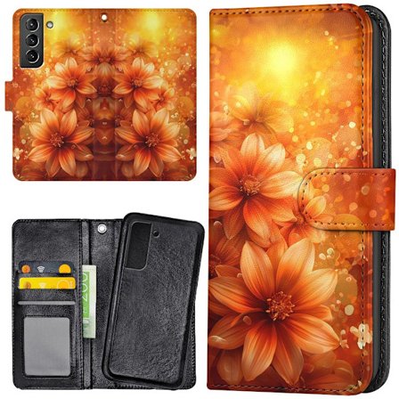 Samsung Galaxy S22 - Lommebok Deksel Flowers