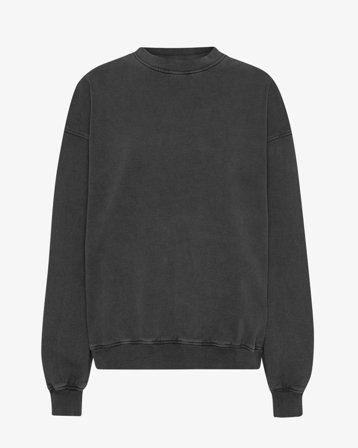 Organic Oversized Crew - Faded Black XS