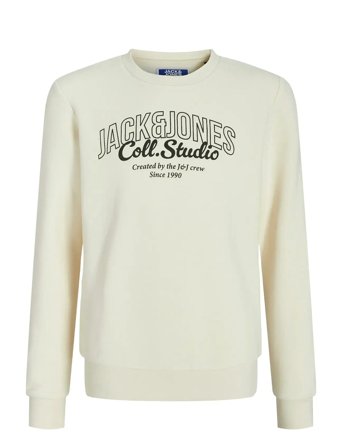 Jjmakoto Sweat Crew Neck Jnr Cream Jack & J S