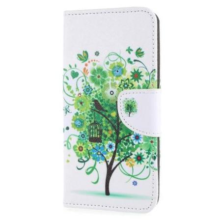 Plånboksfodral Till Sony Xperia Xz2 - Green Tree