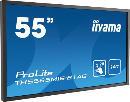 iiyama ProLite TH5565MIS-B1AG 55" Klasse (54.6" synlig) LED-bakgrunnsbelyst LCD-skjerm - Full HD - for intelligent skilting