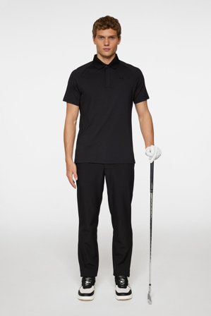 J.Lindeberg - Ray Hybrid Polo - Golf - Black - Men - L