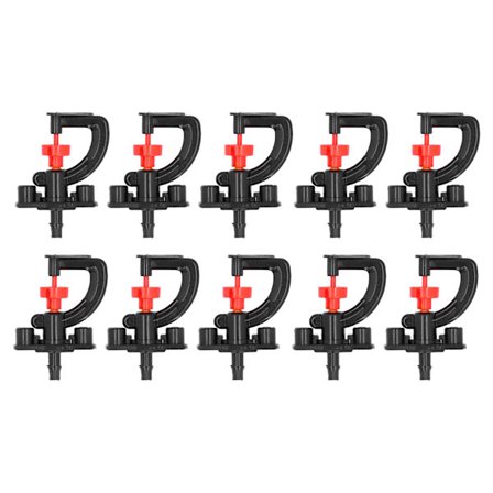 10 sæt refraktionsdyse G-type mikro roterende dyse vandingssprinkler til drivhus