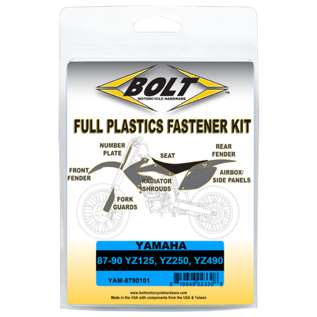Bolt Fästanordningssats för Karosseri - Yamaha YZ 490 1987-1990