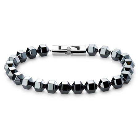 Sanatio Hexagonal Hematite Bracelet for Men - Beaded bracelets