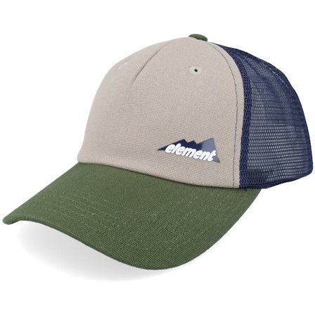 Element - Mount Mesh Cap Aluminum A-Frame Trucker Trucker Beige Cap - @ Hatstore