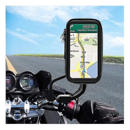 Moottoripyörän matkapuhelinteline Vedenkestävä matkapuhelinteline Moottoripyörä Universaali 360° kääntyvä tärinänvaimennin (FMY)
