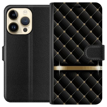 Yhteensopiva Lompakkokotelo Apple Apple iPhone 15 Pro Ylellinen Musta