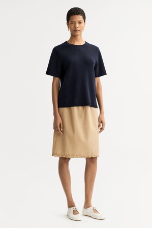 Soft Goat - Oversized t-shirt - Women cashmere sweater - M - Navy