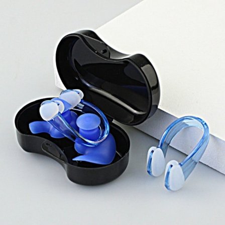 Öronproppar Nose Clip Kostym Simöronproppar Set BLÅ