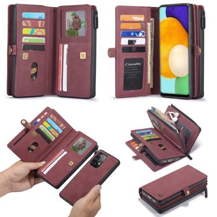 Caseme Samsung A52/a52s Caseme Big Wallet 2in1 Magnet Plånbok - Röd
