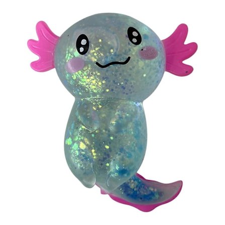 Glitter Axolotl Legetøj Stressaflastende Legetøj Søde Axolotl Legetøj Blødt Stress Legetøj Axolotls Strækbare Fidget Legetøj Til Børn Og Voksne 