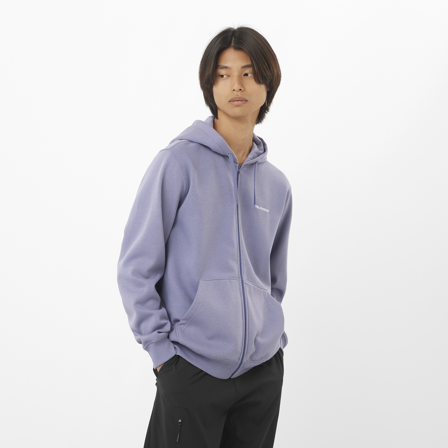 Salomon - Couches intermédiaires Vêtements Core Fz Hoodie M 1 - Blue Granite