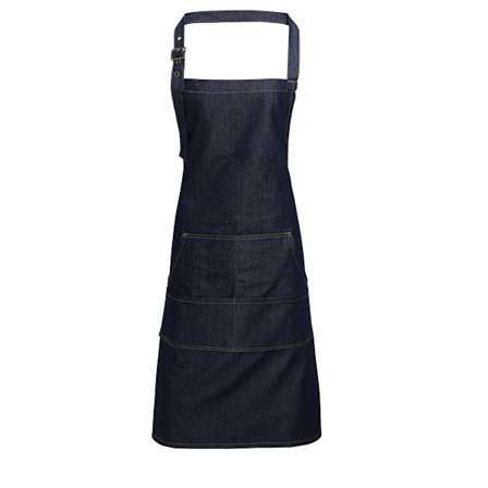 Premier Unisex Vuxen Twill Full Apron One Size Indigo Denim