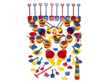 DANTOY Sandset 100 delar - Lyreco - Skola och förskola - Lekmaterial - Sandlek och vattenlek