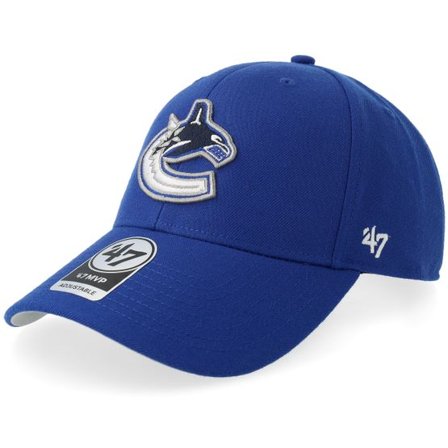 47 Brand - NHL Blå adjustable Keps - Vancouver Canucks Mvp Royal Blue/White Adjustable @ Hatstore