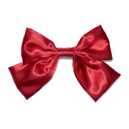 KICKS Beauty Hair Clip with Bow Red Satin, Hår, Hårpynt, Hårklemmer