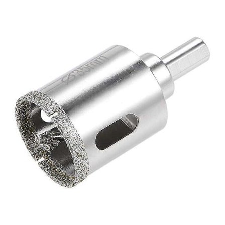 Diamantglas Hålsåg Borr med Centerpositioneringsborr för Glas, Keramik, Porslin, Kakel 35mm SBI