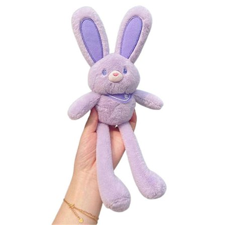 Dra-Upp Kanin Pehmolelu - Interaktiivinen Joustava Kani-riipus Ulosvedettävillä Korvilla & Jaloilla, Erittäin Pehmeä Pääsiäiskani Avaimenperä-xindaren