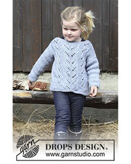 Strikkeopskrift Børnesweater - Drops Design