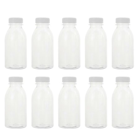 10 stk. 300 ml Juice Oppbevaringsflasker Melkeflasker Transparent Drikkeflasker