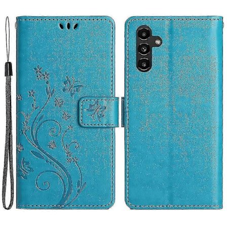 Kompatibel med Samsung Galaxy A55 5G Fjäril Läderfodral Telefon Skal med Ställ Plånbok-Perfekt