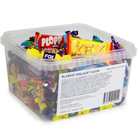 Godisblandning inslaget 1kg - Lyreco - Kök och servering - Ätbart - Godis och choklad