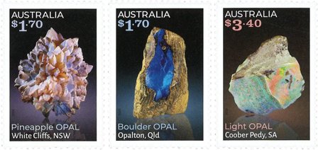 Australien - Opaler - Postfrisk sæt 3v