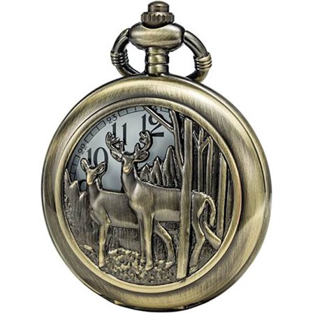 Bronse Lommeur med Kjede (Metall