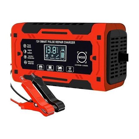 12V & 24V 6A Smart Full Automatiskt Batteriladdare med Temperaturkompensation för Bil Lastbil Motorcykel Batteri EU-kontakt