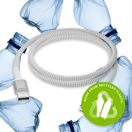 DBRAMANTE1928 Re-charge - BRD Cable - USB-A to Lightning, White (1.2m)