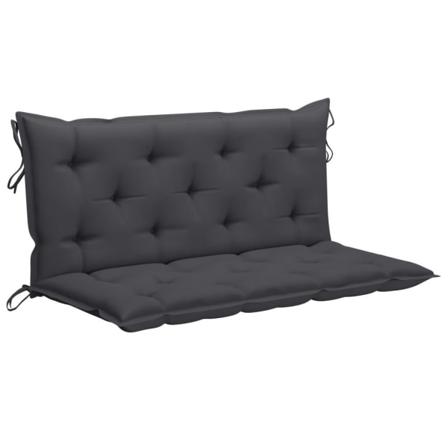 Vidaxl Gungbänk Med Antracit Dyna 120 Cm Massiv Teak Antracit