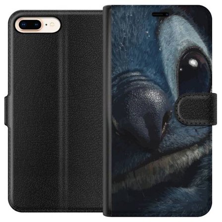 Kompatibelt Plånboksfodral till Apple Apple iPhone 7 Plus Stitchi Disney Lilo Stitch Figur