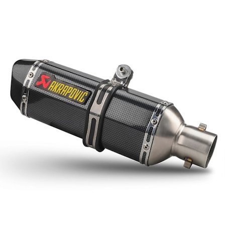 1.5-2in Innløp Motorsykkel Eksos Lyddemper Rør Slip on Lyddemper Karbonfiber Stil Halerør Høy Temperaturbestandig for Motorsykkel ATV Dirt Bike