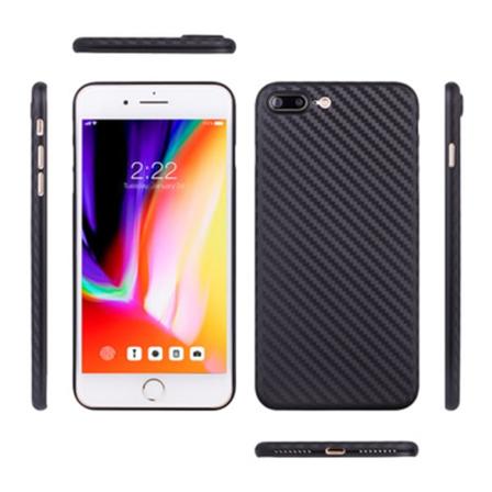 iPhone 8 Plus - Käytännöllinen tyylikäs hiilimalli (LEMAN) Marinblå