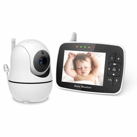 SM935 Babyalarm 3,5-tommers LCD-skærm Infrarød nattesyn Tovejs stemmeintercom