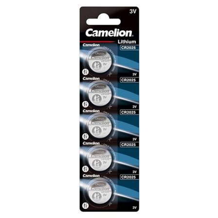 Camelion CR2025 litium-nappiparisto 3V 140mAh 5-pack 5-pakkaus