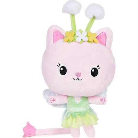 Gabbys Dukkehus, 18 cm Kitty Fairy Purr-ific Plyslegetøj, Legetøj til børn fra 3 år og opefter