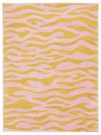 Indoor/Outdoor Rug Washable Woodcut - Yellow/Pink 200X300 Modern Style