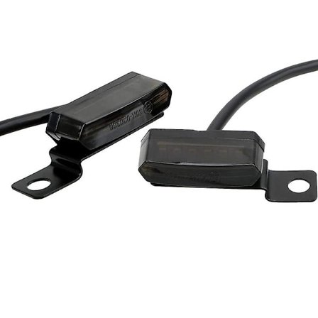 Universal Mini LED Blinkers för Motorcykel med Flytande Effekt (Svart)