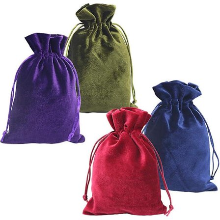 Stora smyckespåsar i sammet för elegant förpackning