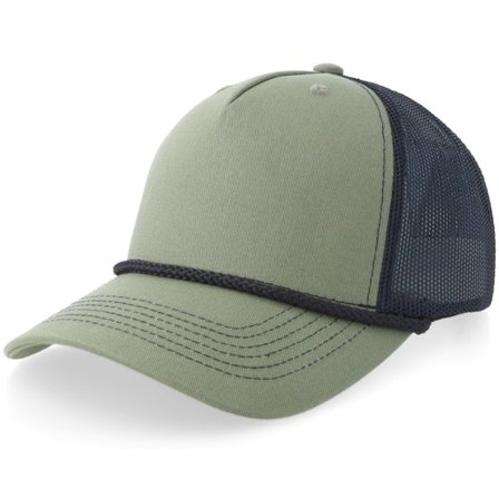 Equip - Grønn trucker Caps - Loden Green/Black Rope Mid A-frame Trucker @ Hatstore