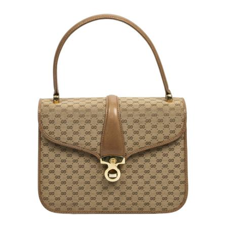 Gucci Vintage, Pre-owned Handbags Beige, Dames, Maat:ONE Size,Canvas