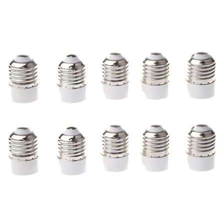 【xj】10 kpl E27 - E14 Lampun kanta-adapteri Muunnin Hehkulamppu Jatkopohja CFL Pieni Kierreadapteri